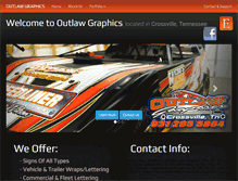 Tablet Screenshot of outlawgraphicstn.com